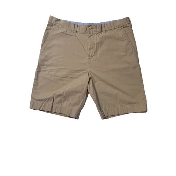 Tommy Hilfiger‎ Men’s Khaki Shorts Size 38 – Classic Fit Chino Style Flat Front - Picture 1 of 5